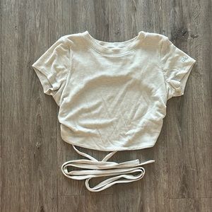 Alo Yoga Open Back Tie Top